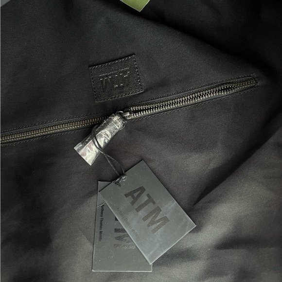 Pewter Black ATM Anthony Thomas Melillo Metallic Nubuck Tote NWT - Picture 14 of 16